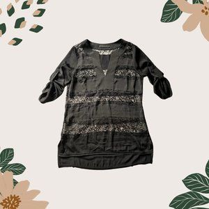 BCBG - BLACK LACE TOP - ERID - SIZE S